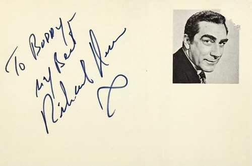 RICHARD DEVON signed handsigniert 4x6 Karteikarte Krieg der Satelliten DIE UNDEAD