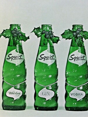Squirt Mistletoe Christmas Vintage 1965 Original Print Ad 8.5 x 11''
