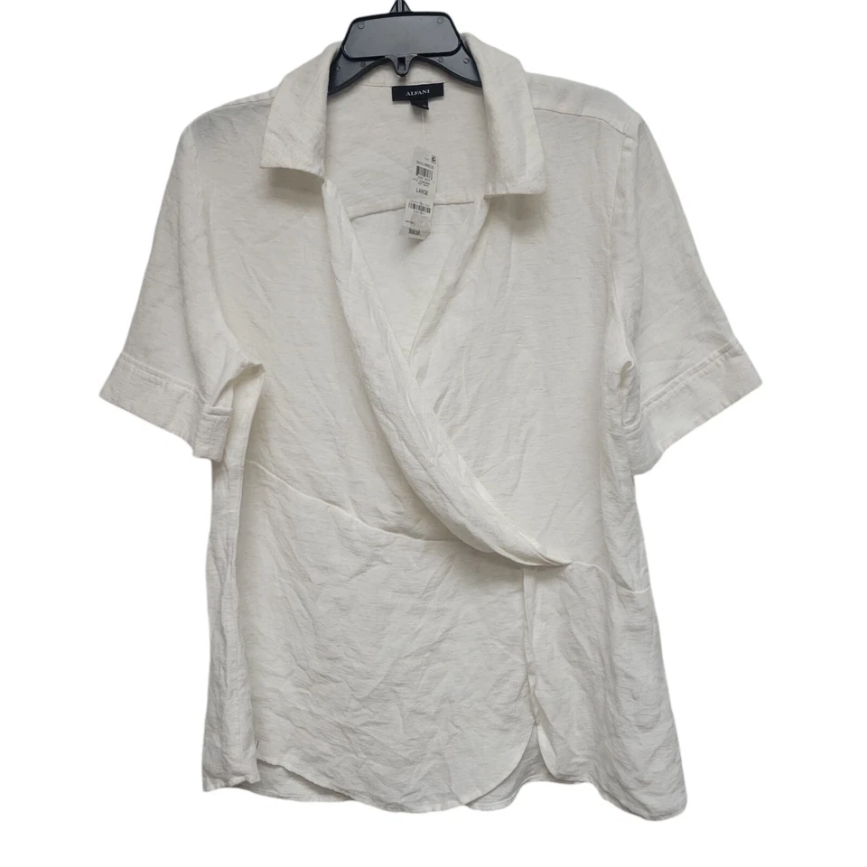 Blusa para mujer Alfani Deco Breeze.  Talla grande. Nuevo con etiquetas $69 Foto 3 de 4
