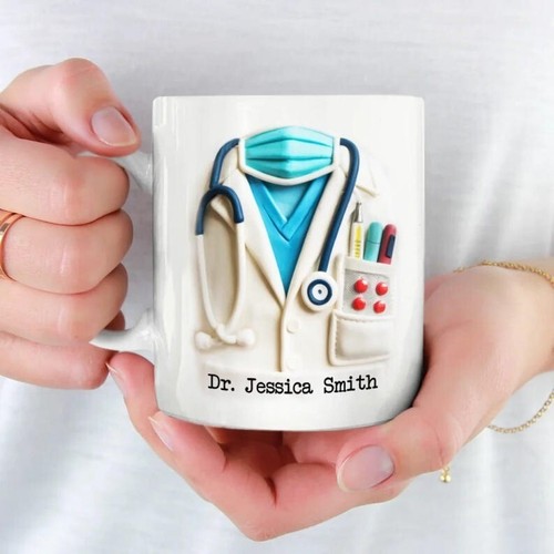 Taza de café Doctor personalizada, regalo médico, taza de café doctor, regalo para médico - Imagen 3 de 6