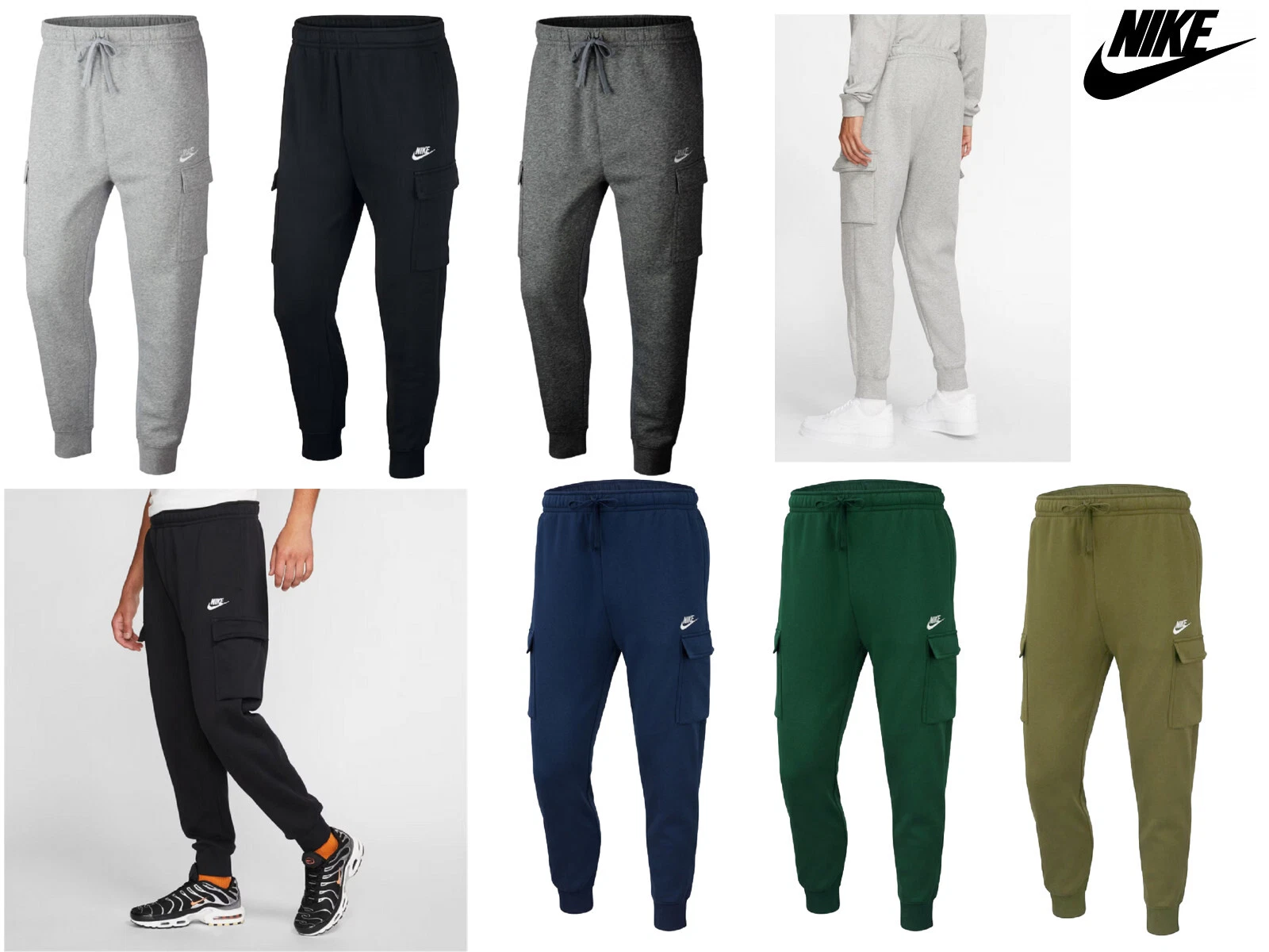 Nike Cargo Joggers Fleece Tracksuit Bottoms Jogging Sweat Pants Casual Wear
Opens in a new window or