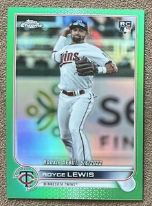 Royce Lewis 2022 Topps Chrome Update Green Rookie Refractor #USC79 /75 Parallel