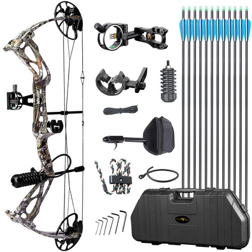 Sanlida Dragon X8 Compound Bow For Hunting Target 10-60lb 310FPS USA Limbs - Picture 15 of 15