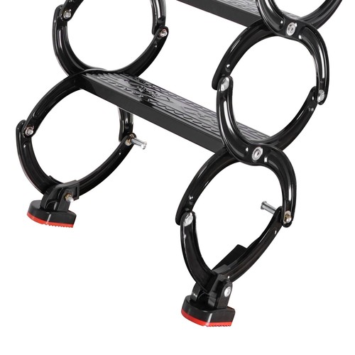 12 peldaños retráctil tirar hacia abajo ático escalera ático escalera plegable 300 kg - Imagen 20 de 21