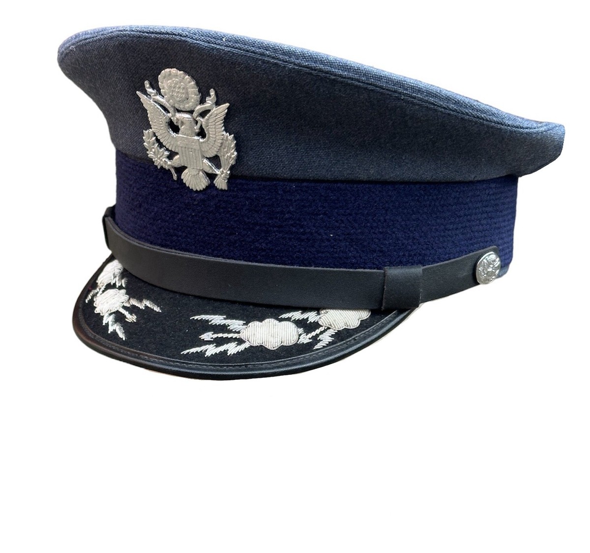 Air Force Blues Hat On Belt USAF US Air Force LTC Officer Blue