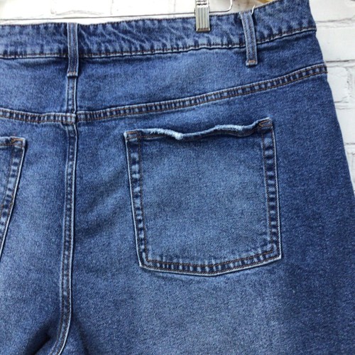 Terra Sky Denim Shorts Womens Plus Sz 24W Dark Wash Distressed  - Picture 7 of 10