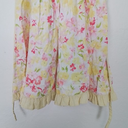 Jona Michelle Girls Sundress Size 4T Yellow Floral Sleeveless Ruffle Hem Strappy - Picture 7 of 9