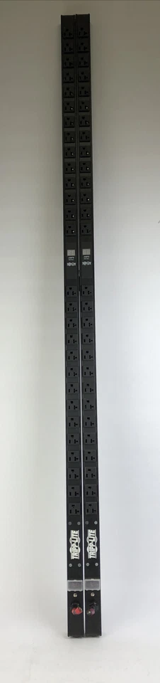 LOT of 2  Tripp Lite PDU Metered 120V 20A 28 Outlet PDUMV20- NEEDS CORD LOOK - Image 2 of 4