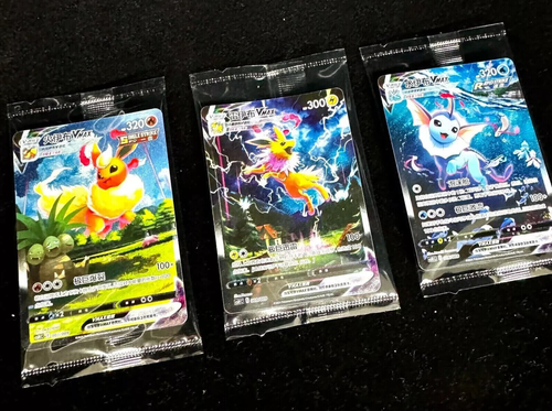 Pokemon 2024 TCG S-Chinese Jolteon Flareon Vaporeon Vmax CSHC-003 006 009 SEALED - Bild 3 von 6
