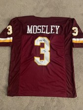MARK MOSELEY Signed Washington Redskins jersey COA W/NFL MVP Inscription
