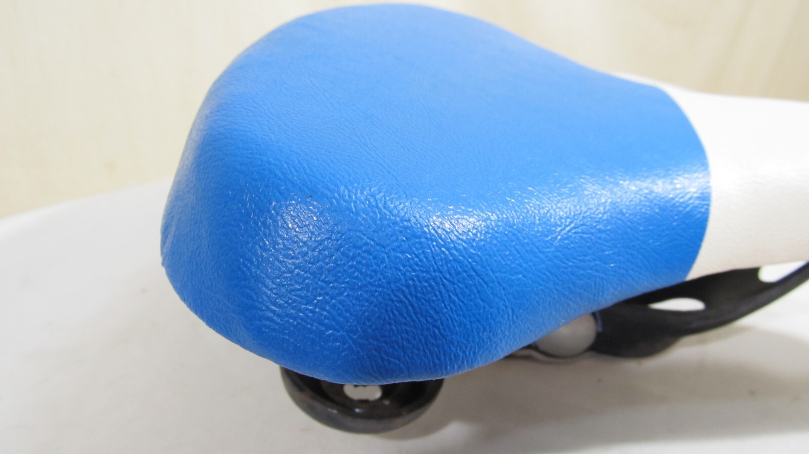 Persons seat saddle Vintage Blue White 40s 50s Monark Hawthorne Klunker Mesinger