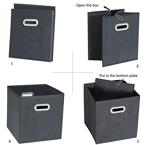SEVENDOME Fabric Cloth Storage Bins,Cube Organizer Assorted Colors , Sizes - Picture 27 of 128