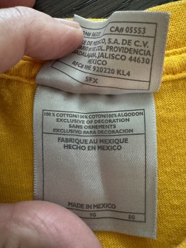 Vintage Nike Herren gelb kurzärmlig T-Shirt Größe XL (A2) - Bild 6 von 9