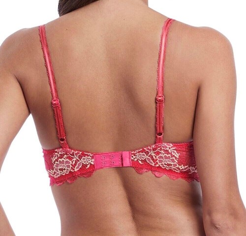 Wacoal Lace Perfection Bra Honeysuckle Pink Size 36DD Padded Push Up 135003 New - Picture 11 of 12