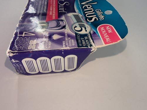NEW Gillette Venus 5 Deluxe Blades Swirl Advanced Contour, 4 Cartridges NIB - Picture 4 of 8
