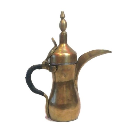Antike Arabisch Islamisch Dallah Kaffeekanne Beduine Kupfer Naher Osten 2 Tassen Kaffee - Bild 9 von 12