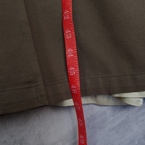 Vintage Christian Dior Monsieur Trench Coat Mens 40R Brown Wool Blend Lined Belt - Picture 22 of 23