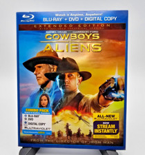 Cowboys & Aliens Blu-Ray DVD Combo With Slipcover Daniel Craig Harrison Ford