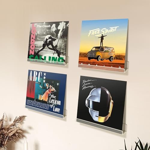 Packung Vinyl Schallplatte Wandhalterung Regale, 12" Vinyl Halter für Album 12x1,7 8 - Bild 6 von 8