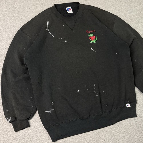 Sudadera De Colección Florida Gators Para Hombres Grande Negra Russell Atlética Envejecida Rara - Imagen 4 de 12