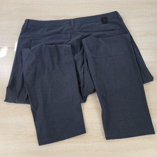 Pantalones para hombre 34x30 Vuori gris objetivo chino elástico pierna cónica V431 rendimiento de golf - Imagen 5 de 8