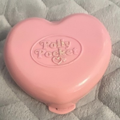 Polly Pocket Bluebird 1989  Country Cottage Herz-Dose   aufklappbar  ohne Figur