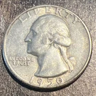 1950 D mint Denver Washington Quarter  90% Silver Business Strike US Coin
