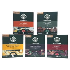 Starbucks Nespresso Vertuo Variety Pack Coffee  Espresso Capsules 44ct Pods