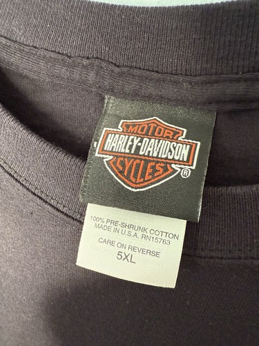 Harley Davidson T Shirt Men 5XL Pocket Tee Lexington Kentucky Black Motorcycle - Picture 3 of 5