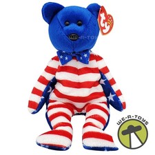Ty Beanie Babies Liberty the Bear Blue Patriotic Plush 2002