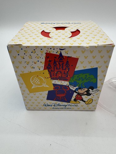 Walt Disney World 2000 Ornament Mickey Gold Mesh rund Vintage mit Box - Bild 2 von 7
