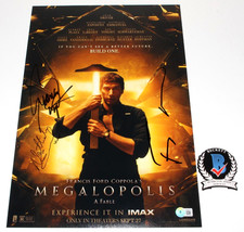 MEGALOPOLIS CAST & FRANCIS FORD COPPOLA SIGNED 12x18 MOVIE POSTER BECKETT COA X3