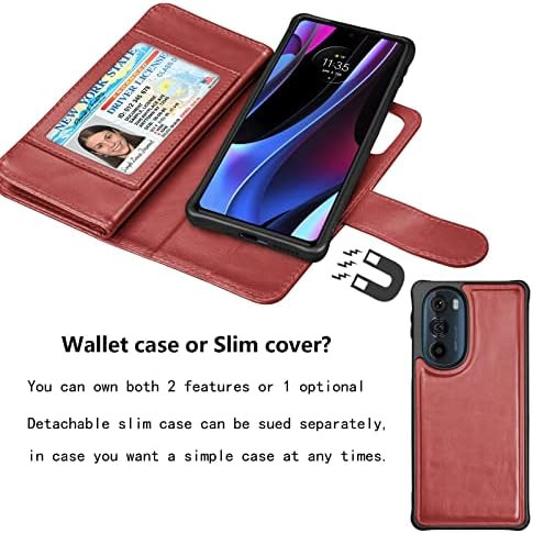 Njjex Wallet Case für Moto Edge Plus 2022, für Motorola Edge+ 5G UW 2022 / Edge 30 - Bild 4 von 6