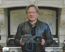 Jensen Huang Signed 8x10 Photo w/ JSA COA #CB78986 Nvidia Founder CEO