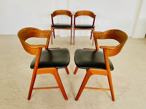 DANISH VINTAGE KAI KRISTIANSEN MODEL 32 CHAIRS FOR SCHOU ANDERSENS MØBELFABRIK - Picture 4 of 21