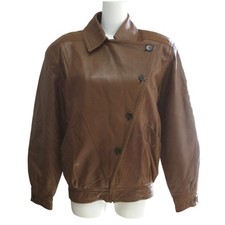 Womens Valentino Valentino Garavani vintage leather blouson riders made in Italy