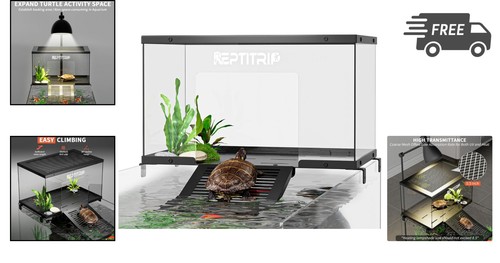 Turtle Basking Platform Dock Stainless Steel Non Slip Ramp for Aquariums - Picture 2 of 10