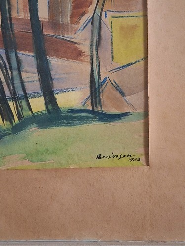 A Ranaivoson (1915-1981) : peintre malgache peinture aquarelle paysage tableau - Imagen 10 de 16