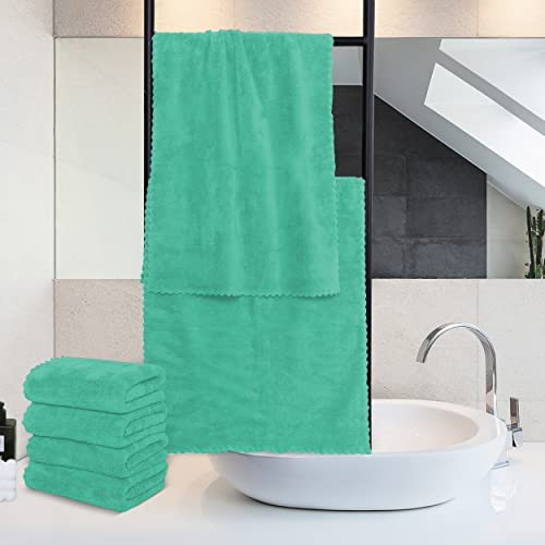 Paquete de 18 toallas de mano premium - secado rápido - microfibra terciopelo coral altamente a... - Imagen 3 de 7