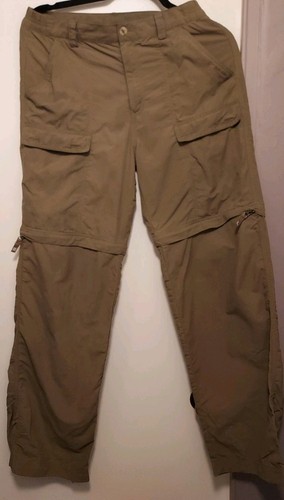 White Sierra Convertible Cargo Pants Olive/Khaki XL Straight Leg Camp Hike READ - Bild 3 von 9