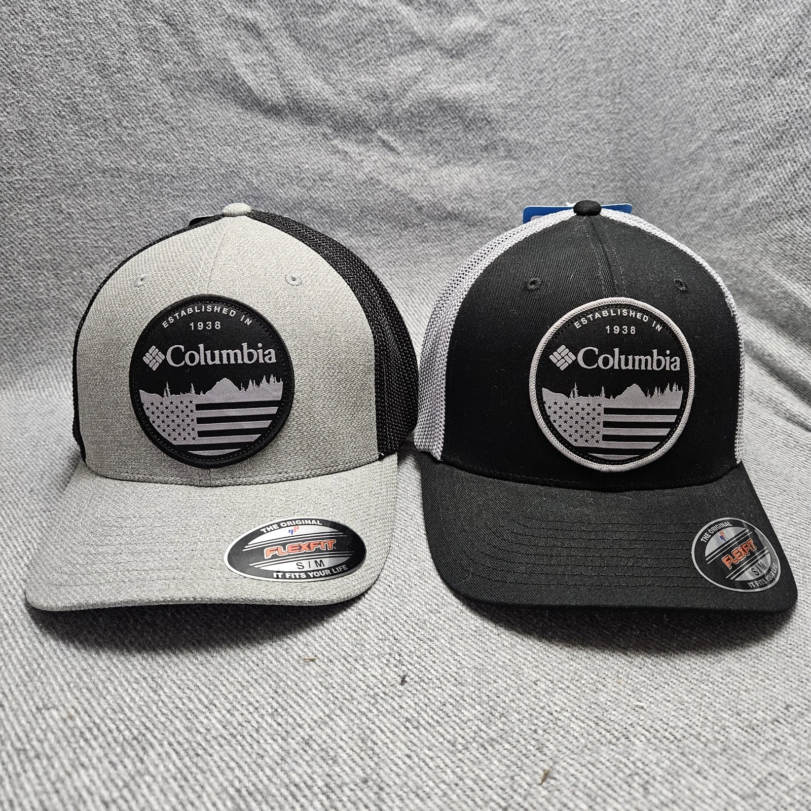 NWT - Columbia Outdoor Mesh Flexfit Ball Cap L/XL and S/M