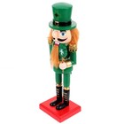 5pcs Nutcracker Soldier Wooden Desktop Adorn Nutcracker Soldier Modeling Home