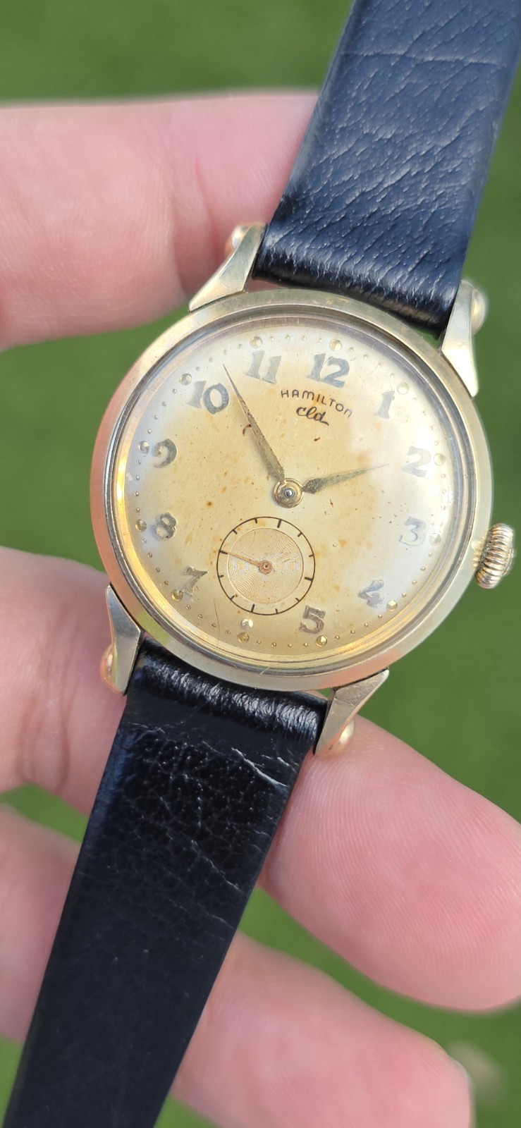 Vintage 1950’s Hamilton Haddon Cal 747 Men's 10kGF 17j Manual Wind Watch 