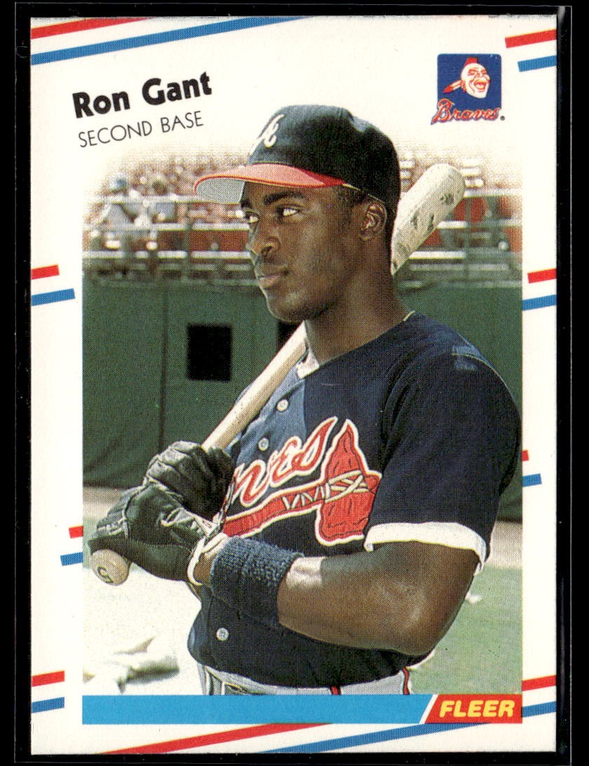 1988 Fleer #538 Ron Gant Rookie Card RC