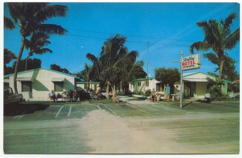 Riviera Beach FL Kelley Apartments Motel Vintage Postcard Florida