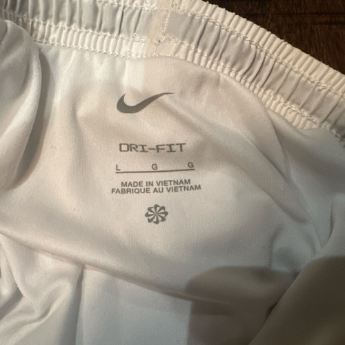 NIKE Dri-Fit Girl’s Size Large White Nike Tennis Shorts - Picture 3 of 3
