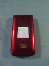 Alcatel Go Flip 4044L-Red Consumer Cellular Rare 4G VoLTE 1-1135