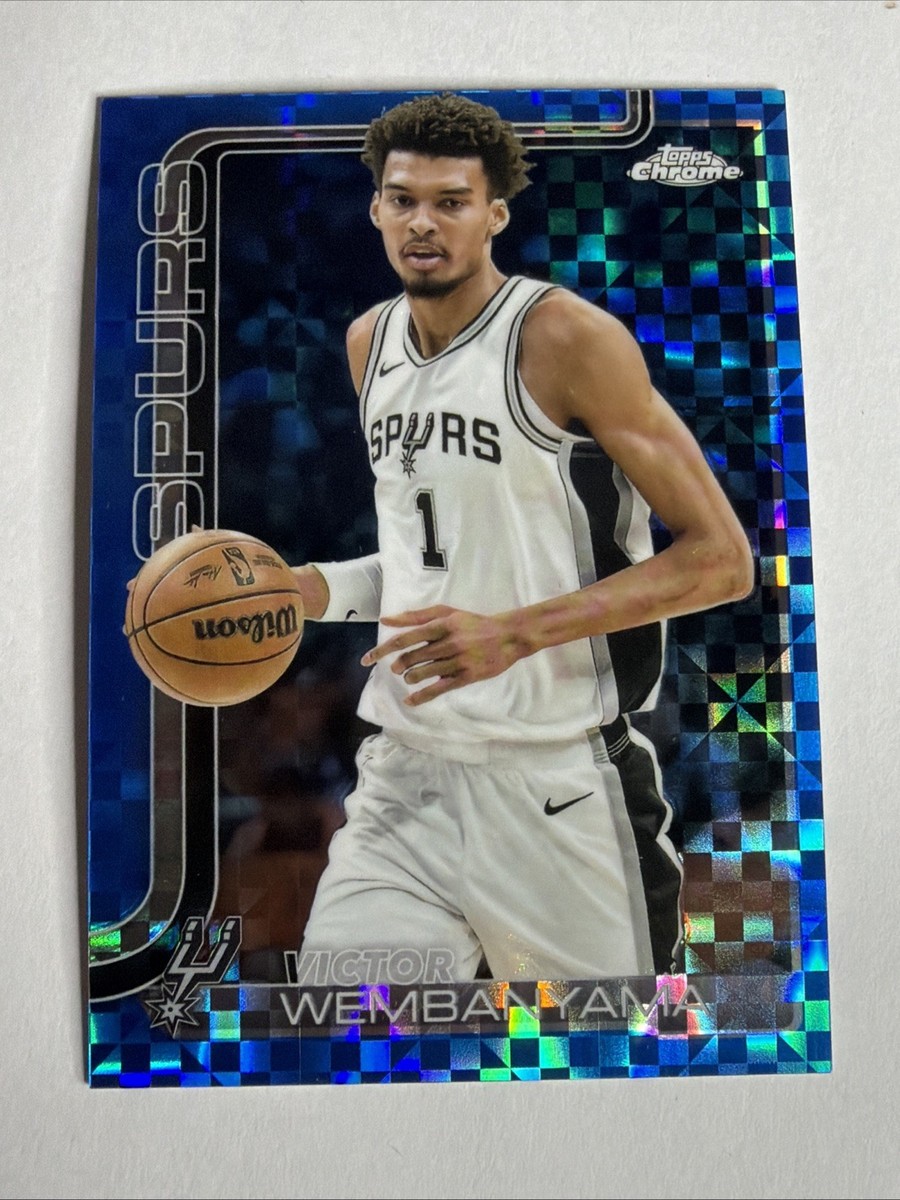2025-26 Topps Chrome - Victor Wembanyama #221 Blue X-Fractor In
