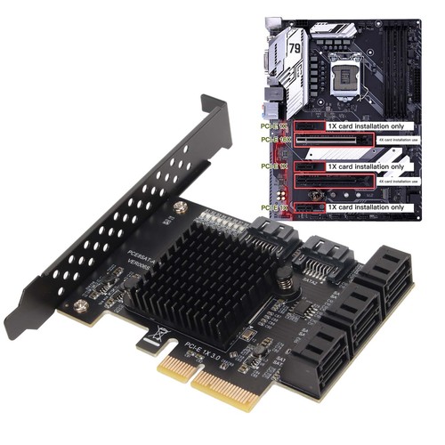 Card 8 Port Support Hot Swappable Boot System Disk PCIE To 3.0 Exp NEW - Zdjęcie 10 z 12