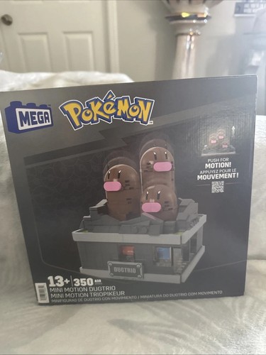 MEGA Nintendo Pokemon Mini Motion Dugtrio 350 Pieces Building Blocks Set | New - Picture 2 of 7